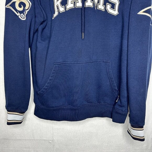 Los Angeles Rams NFL Football Men Hoodie Sweatshirt Sz XS Navy Logo Embroidered - Picture 5 of 7